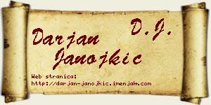 Darjan Janojkić vizit kartica
